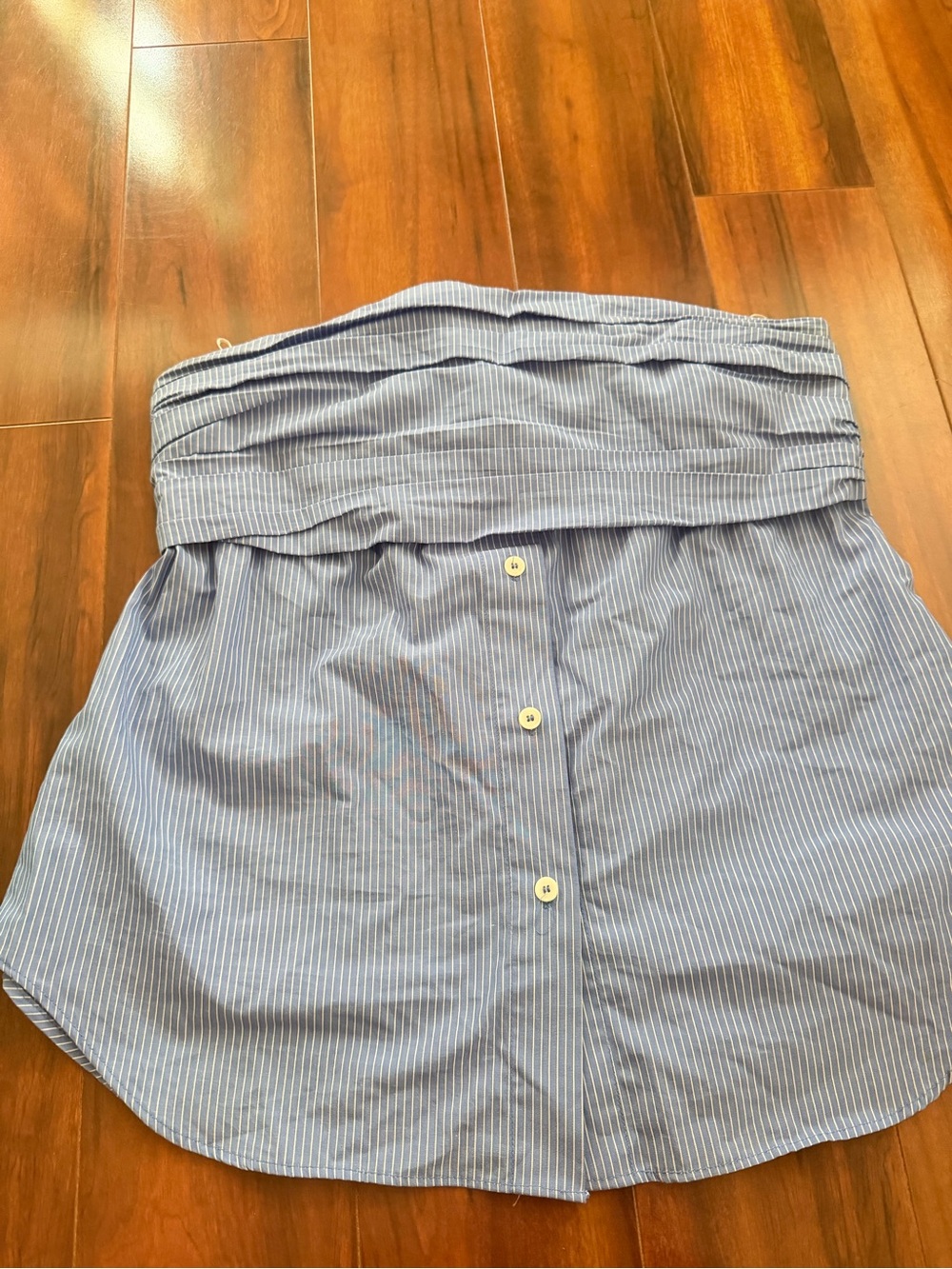 Zara blue and white top